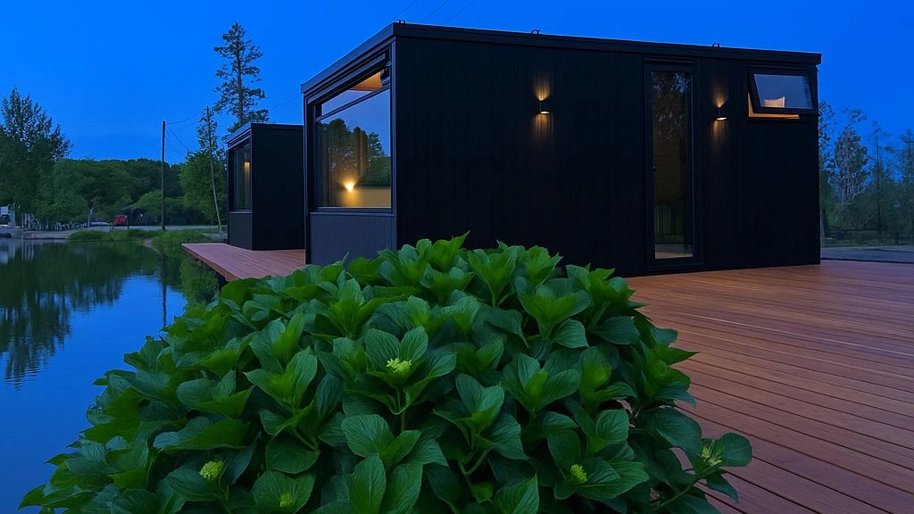 Cabanas de frente para o lago na Vila Gramado